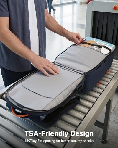 Tolaccea 30L Travel Laptop Backpack TSA Carry-On for Business Trips Commute - color: Navy