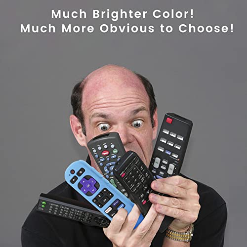 Glowing Blue Remote Cover for Roku Voice Remote (Official) Control RCA1R - color: Glow Blue