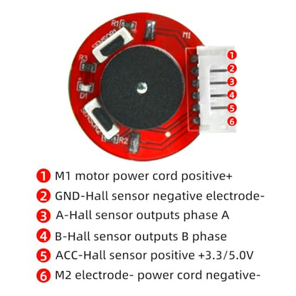 2Pcs Gear Motor with Encoder DC 12V 100RPM Gear Ratio 1:45 D Shaft Metal Encoder Gear Motor Silver for Smart car/Robot RC Model DIY Engine