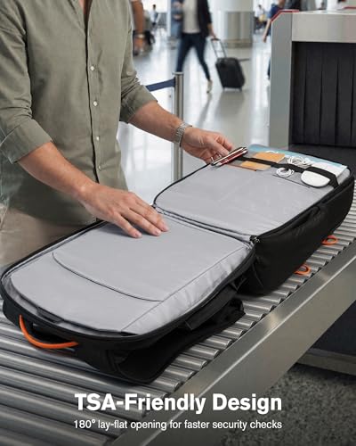 Tolaccea Travel Laptop Backpack 30L Carry On TSA Approved for Commute Trips - color: Black