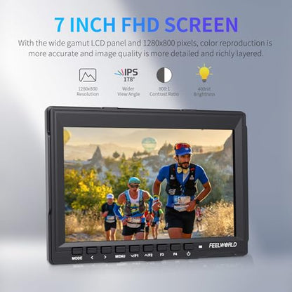FEELWORLD FW759 7” 400nit HD Screen DSR Field Monitor