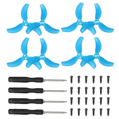 MECCANIXITY 2 Pair 3032S Propellers, Propeller Blades Low Noise Wings Quick Replacement Colorful Wing Blade Spare Part for Drone Handheld Quadcopter Drone Accessories, Blue - color: Blue