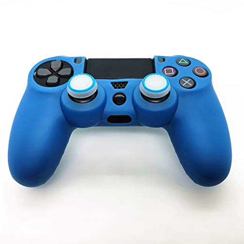 Ps4 Controller Skin Silicone Case Grip Glow in Dark Protective Cover for PS4/slim/Pro Dualshock 4 Controller(Glow Royal Blue) - color: Glow Royal Blue