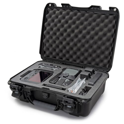 Nanuk 925 Waterproof Hard Case with Foam Insert for DJI Mavic 3 & Mavic 3 Classic - Fly More/Cine Premium Combo - Black