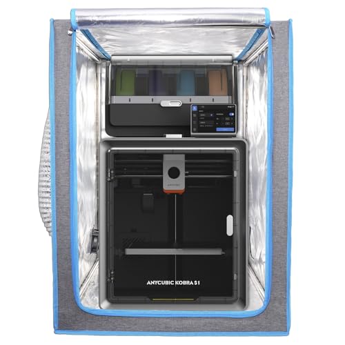 Multifunctional Resin 3D Printer Enclosure with Smart Ventilation kit - color: Blue Edges