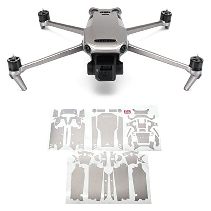 WRAPGRADE Full Skin Stickers for DJI Mavic 3 / Mavic 3 Classic (Titanium) - color: Coloration-x