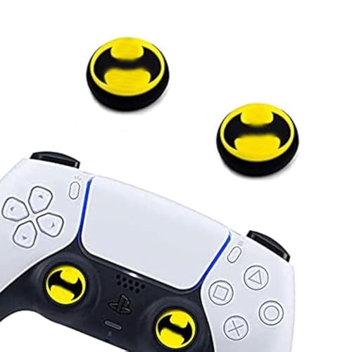 Jaeespon 2Pcs Silicone Anti-Slip Thumb Grips, Universal Superhero Analog Stick Caps for PS5, PS4, Xbox Series X/S, Switch Pro Controller, Sweat Resistant Joystick Covers for Gaming Protection - color: P1