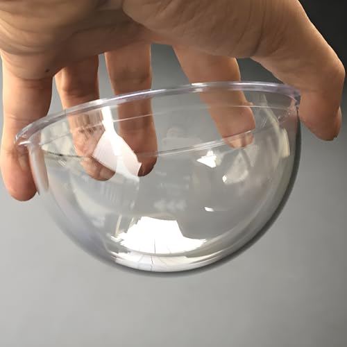 4 Inch Polycarbonate Clear CCTV Security Camera Dome Cover Round Camera Lens Transparent Plastic Cap, Decoration Display Cover, Replacement Dome Cover Outer Diameter 100mm