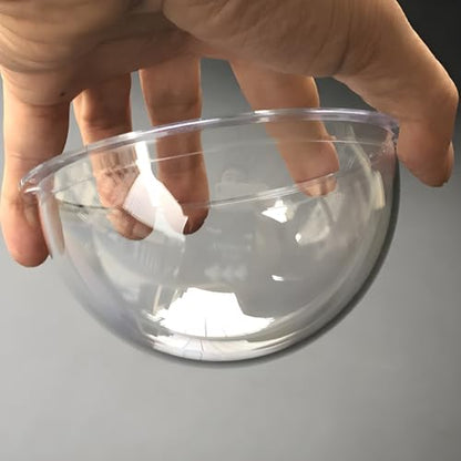 4 Inch Polycarbonate Clear CCTV Security Camera Dome Cover Round Camera Lens Transparent Plastic Cap, Decoration Display Cover, Replacement Dome Cover Outer Diameter 100mm