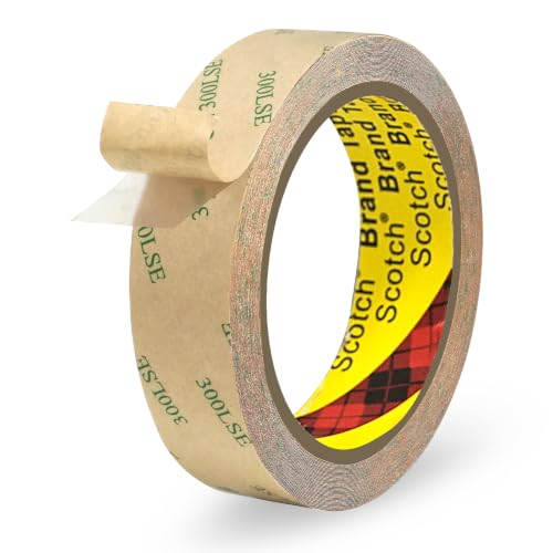 P7yaumy 300LSE Double Sided Tape 1in x 36ft, Removable Heavy Duty Tape - size: 1in x 36ft