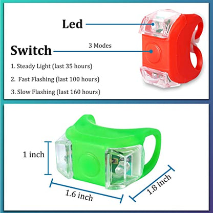 Kayak Lights for Night Kayaking, Battery Operated Red and Green Navigation Lights for Dinghy, Canoe, Jetski - color: 1Pcs Red, 1Pcs Green