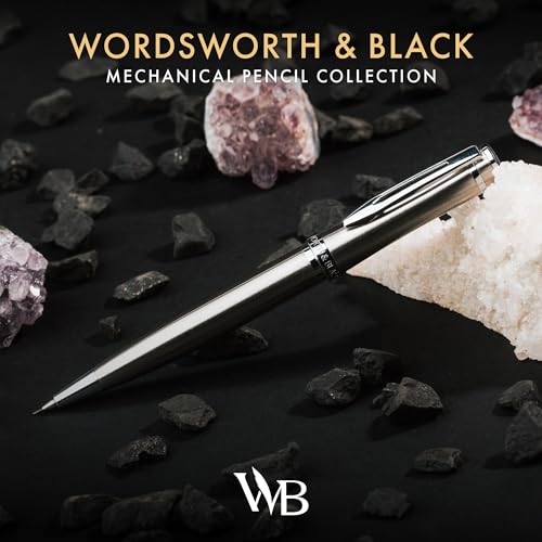 Wordsworth & Black Luxury Metal Mechanical Pencil 0.7mm for Writing, Silver - color: Silver Chrome