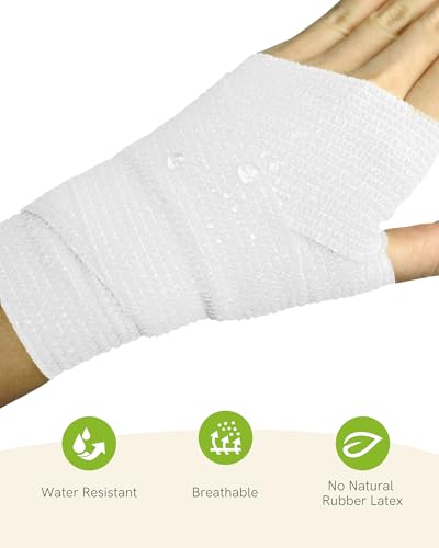 FriCARE Self Adhesive Bandage Wrap, Medical Tape in First Aid Kit - color: Willow Grove