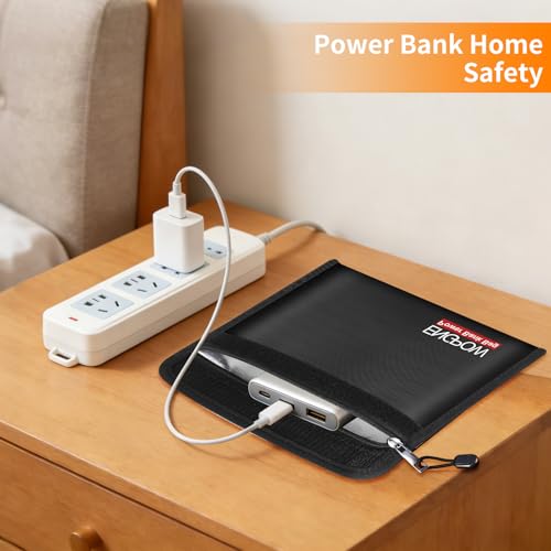 ENGPOW Fireproof Organizer Travel Safe Bag, Portable Electronic Carry Case - size: 10.6'' x 6.7''