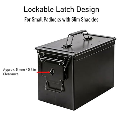 RC Battery Storage Box, Steel Ammo Can for LiPo Packs & Gear - size: 13" x 7.3" x 9"