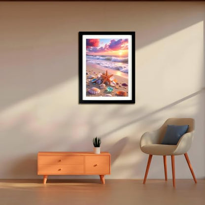 Muzagroo Art Premium Diamond Painting Frame for 12x16in Canvas - color: Frame