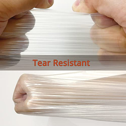 5-Pack Plastic Drop Cloth Sheet 9x12 Ft, 1 Mil Thick Clear Painting Tarps - size: 5 Pack, 9'x12'