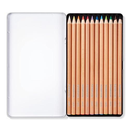 STAEDTLER 146P M12 Design Journey Pastel Colouring Pencils - Assorted Colours (Tin of 12)