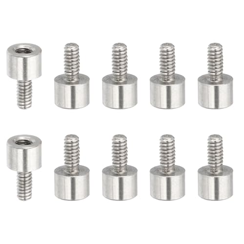 PATIKIL 10 Pcs M2x3+4mm Stainless Steel Standoff Extension Posts Screws,Metric Male Female Thread Adapters Spacer for PCB,Quadcopter Drone,Computer & Circuit Board Assortment Kit - size: M2x3+4mm