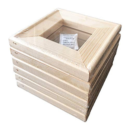 LWR CRAFTS Stretched Canvas 6" X 6" Pack of 6 (Frame) - size: 6"x6"x6 (frame)