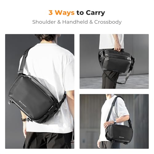K&F CONCEPT Large Camera Sling Bag, Everyday Shoulder Bag - color: 11 Black Large