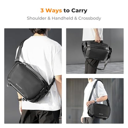K&F CONCEPT Large Camera Sling Bag, Everyday Shoulder Bag - color: 11 Black Large
