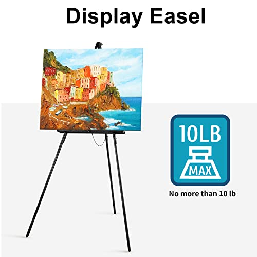 Falling in Art 65" A-Frame Wooden Tripod Easel Stand (Black) - color: Black-1 Pack