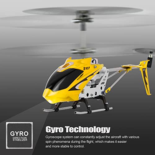 Cheerwing S107/S107G Phantom 3CH 3.5 Channel Mini RC Helicopter with Gyro Yellow - color: Yellow