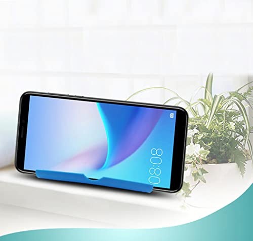 Cell Phone Stand, Desktop Holder for Smartphones, Phones & Tablets (Blue) - color: Blue