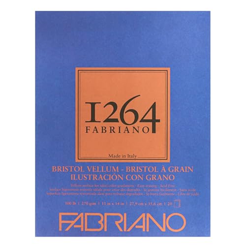 Fabriano 1264 Bristol Pad, Vellum, 11" x 14" - size: 11 x 14