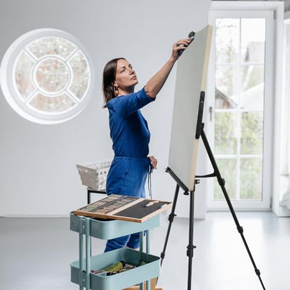 RRFTOK 17-66 Inch Adjustable Art Easel Stand for Painting and Sign, Black - style: 66B 1-Pack
