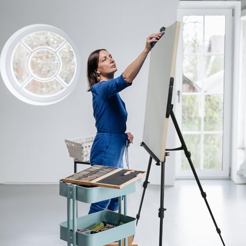 RRFTOK 2 Pack 17-66 Inch Art Easel Stand for Painting and Sign, Black - style: 66B 2-Pack
