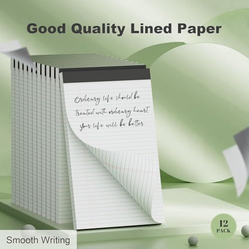 White Legal Pads 8.5 x 11 Narrow Ruled, 24 Pack Notepads Writing Note Pads - color: White-24