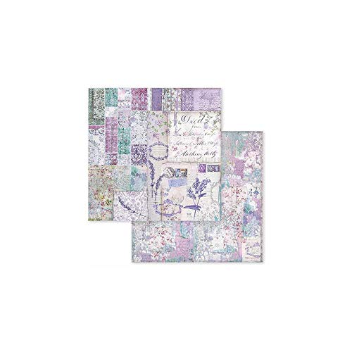 STAMPERIA INTERNATIONAL, KFT PAPER PAD 8X8 10PK PROVENCE, 20.3 x 20.3 (8" x 8"), Multicoloured