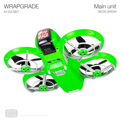 WRAPGRADE Skin Sticker Compatible with DJI NEO Full Wrap (Neon Green) - color: Neon Green
