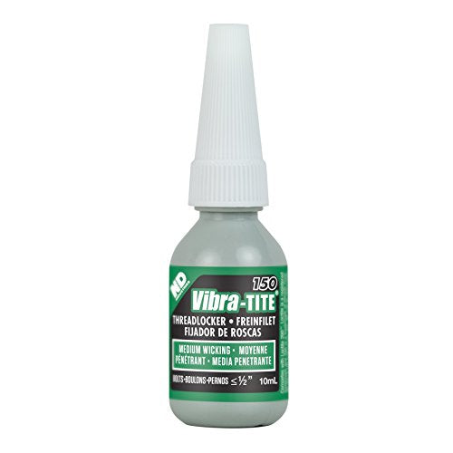 Vibra-TITE - 15010 150 High Strength Anaerobic Threadlocker, 10ml Bottle, Green - size: 10 mililiters