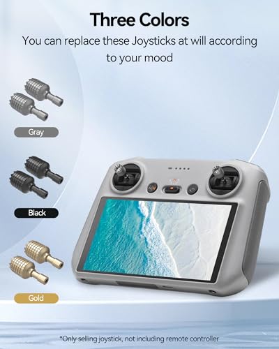 LKTOP DJI RC/RC 2 Joystick Control Sticks, 3 Pairs Replacemen - style: Joysticks (3 Pairs)