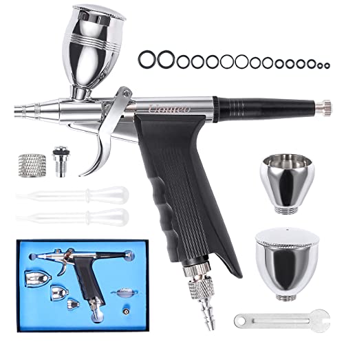 Airbrush Trigger Gun with 0.5 mm Needles 2CC/5CC/13CC Cup - color: 166AK 0.5mm airbrush kit