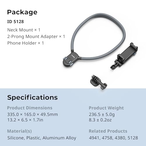 SMALLRIG Quick Release Magnetic Neck Mount for Action Cameras & Phones - style: for Action Cam & Phone