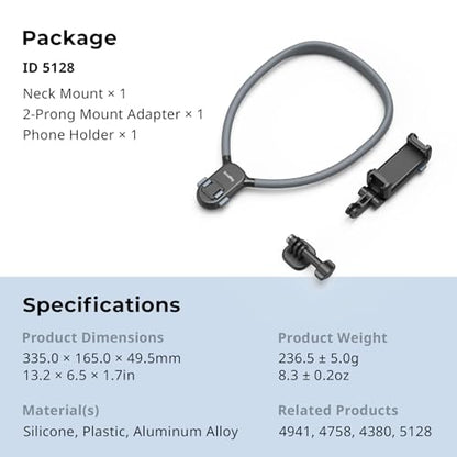 SMALLRIG Quick Release Magnetic Neck Mount for Action Cameras & Phones - style: for Action Cam & Phone