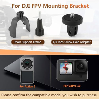 Extension Bracket Mount for DJI FPV Bracket Adapter Flight Lamp for Gopro Pocket 2 Light Clamp Holder Parts Drone Accessories