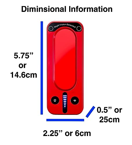 Mic-Lock 2-in-1 Bundle - Camera Finder Pro & Radio Frequency Detector - Anti Spy Hidden Device Finder - Secure Your Space (Red) - color: Red, size: Bundle (RF and Camera Pro)