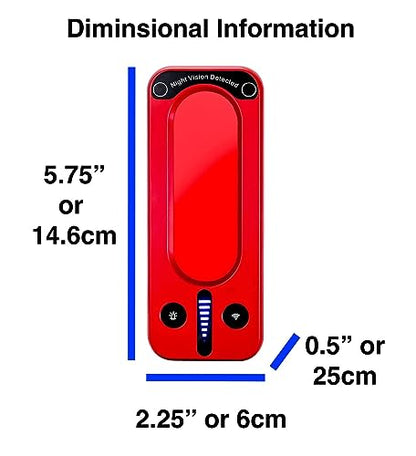 Mic-Lock 2-in-1 Bundle - Camera Finder Pro & Radio Frequency Detector - Anti Spy Hidden Device Finder - Secure Your Space (Red) - color: Red, size: Bundle (RF and Camera Pro)