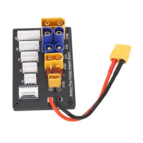 LiPo Parallel Charging Board 6S Expansion Board with EC3 EC5 T Connectors for Multiple RC Battery Charging and Power Tools
