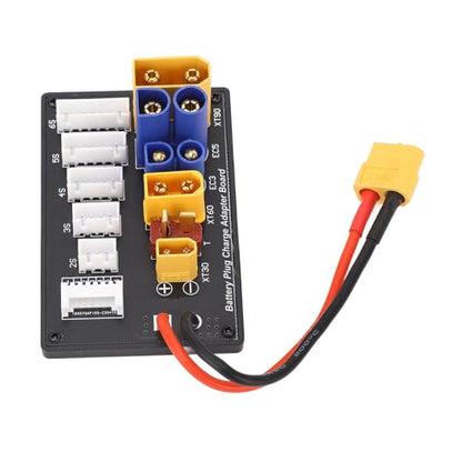 LiPo Parallel Charging Board 6S Expansion Board with EC3 EC5 T Connectors for Multiple RC Battery Charging and Power Tools