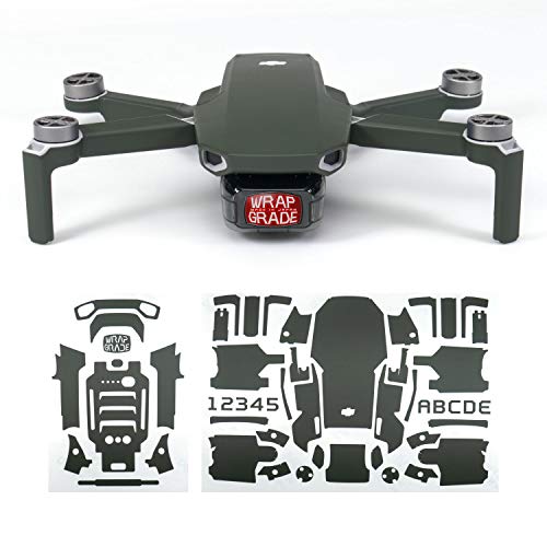 Wrapgrade Skin Compatible with DJI Mavic Mini (Army Green) - color: ARMY GREEN