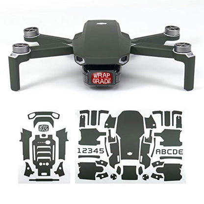 Wrapgrade Skin Compatible with DJI Mavic Mini (Army Green) - color: ARMY GREEN
