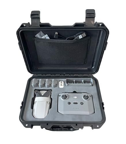 INNVO Waterproof Hard Carrying Case for DJI Mini 4K / Mini 2 & 2SE Black