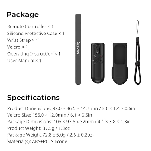 SMALLRIG Wireless Remote Control Shutter for Sony/for Canon/for Nikon -5207 - style: Camera Remote Control