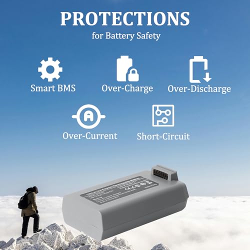 2 Pack Mini 2 Series Intelligent Flight Battery for DJI Mini 4K, Mini 2 SE, Mini 2, Mini SE with Extended Capacity 2400mAh-7.7V Max.31 Mins Flying for Drone Replacement - color: 2 Pack